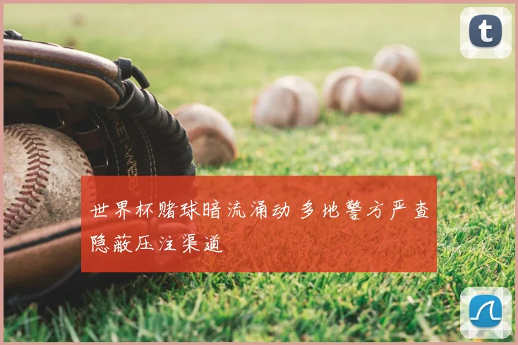 世界杯赌球暗流涌动 多地警方严查隐蔽压注渠道